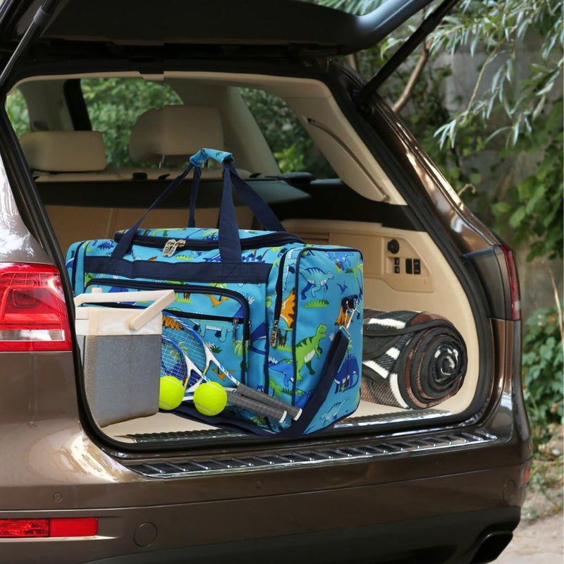 NGIL Canvas 23" inch Duffle Bag (Friendly Dinosaur Print) - Image 5